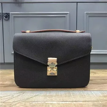 

women luxury real leather handbag high quality bag canvas Metis handbag brand design shoulder bag Size 25