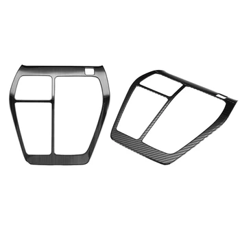 

Car AT Gearbox Cover Trim Car Console Ring Garnish Stainless Steel Gear Shift Panel For Toyota Rav4 Rav 4 2019 2020 Carbon Fiber