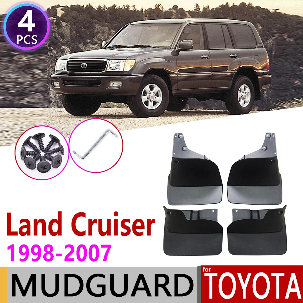 Mudflap for Toyota Land Cruiser LC100 FJ100 1998~2007 Fender Mud Guard Flap Splash Flaps Mudguards Accessories 1999 2000 2001