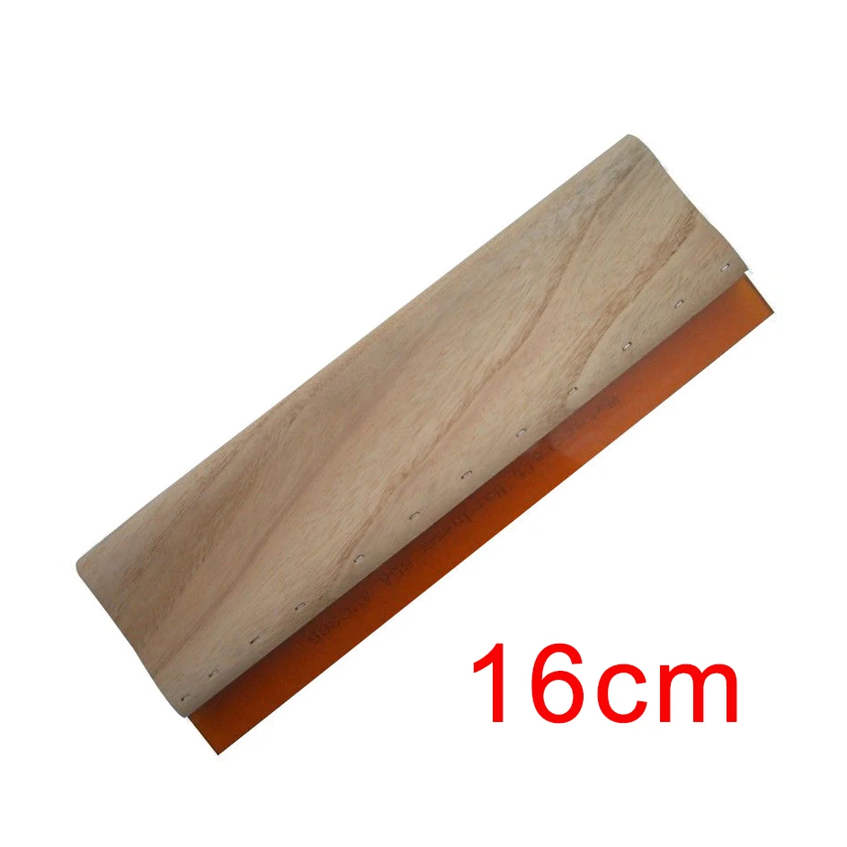 Cheap 1pc Silk Screen Printing Squeegee Ink Scraper Screen Printing Aluminum Emulsion Scoop Coater Tools - Цвет: 16cm squeegee