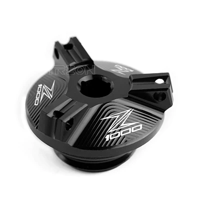 Для Kawasaki Z1000/SX/ABS 2010- Мотоцикл с ЧПУ алюминий M20* 2,5 двигатель Магнитный слив масла Заглушка Крышка Аксессуары - Цвет: black