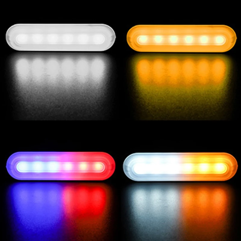

6LED 12V Car Truck Work Light Bar Fog Light Strip Outdoor ATV Off Road Worklight Spot Floods Flasher Emergency Warning Lamp