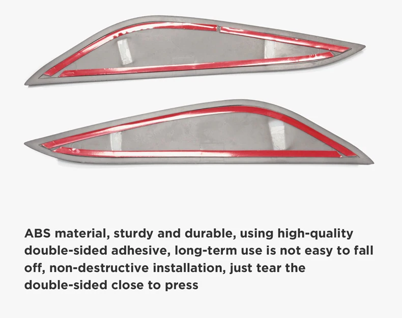 Tesla Model 3 Car Front Light Headlight Eyebrow Cover Carbon Fiber Sticker 2022