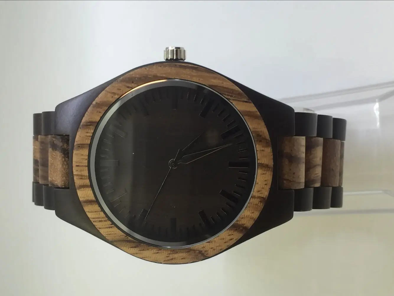 

Koenve Kahn for Measuring with Numbers Wooden Quartz Leather Belt Wood Table Maple