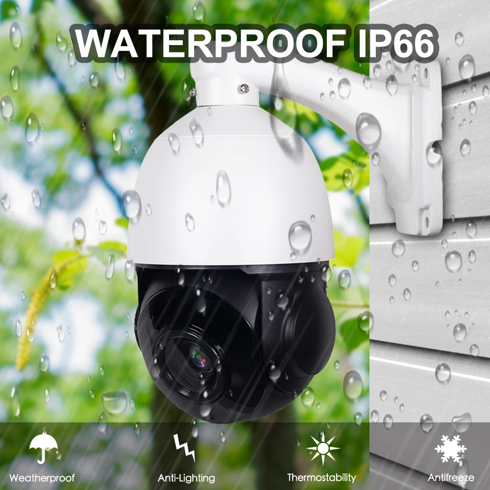 HD 1080P 5MP PTZ POE IP камера наружная Onvif 30X ZOOM водонепроницаемая Мини скоростная