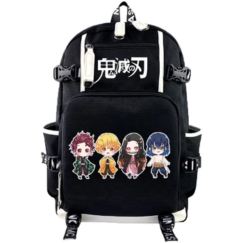 

Demon Slayer Kimetsu no Yaiba Bag Kamado Tanjirou School Bag cosplay Accessories Kamado Nezuko Unisex Shoulder Bag