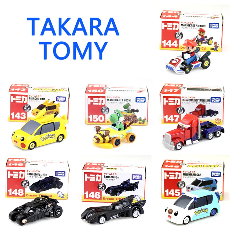 TOMY модель автомобиля из сплава Пикачу Супер Марио Оптимус Прайм Smurf Бэтмен