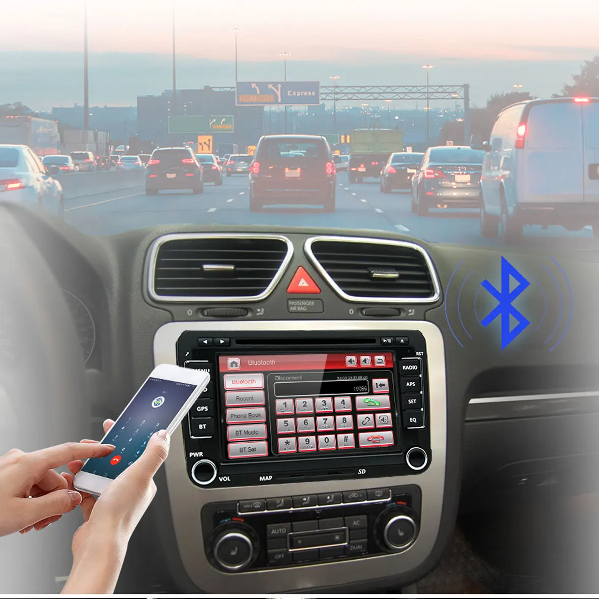 Sale Car Multimedia player 2 Din Car DVD For VW/Volkswagen/Golf/Polo/Tiguan/Passat/b7/b6/SEAT/leon/Skoda/Octavia Radio GPS DAB 5