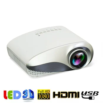 

LED Portable Projector 802 800 Lumens 100inchs Big Screen Home Theater Movie Video Projector with HDMI VGA AV Interface