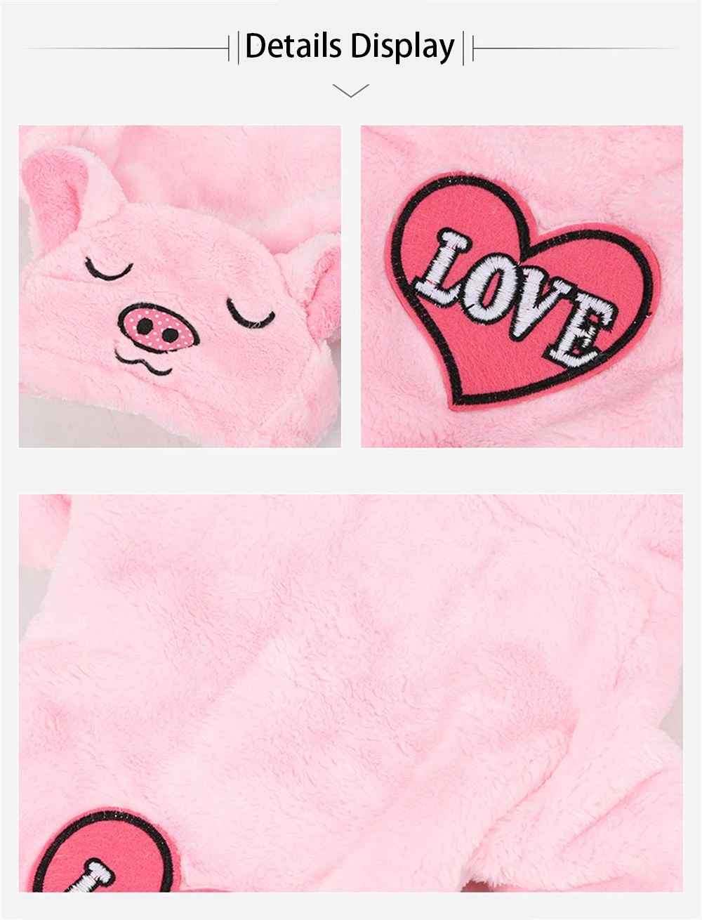 2020 Cute Dog Clothes for Chihuahua Pet Bear Pig Costume Puppy Hoodies Rabbit Dog Coat Jacket Rabbit Pajamas Clothes Pug Bulldog (8)