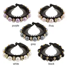 Распродажа 1 шт. аксессуары для волос Meatball женские Крабики для волос заколка для волос со стразами цветок Птичье гнездо Цветочная заколка-цветок