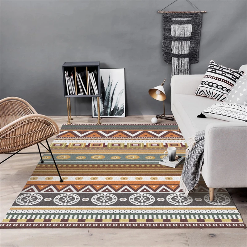 AOVOLL ковры для гостиной ретро геометрический этнический стиль ковер для украшения спальни в скандинавском стиле Домашний детский коврик