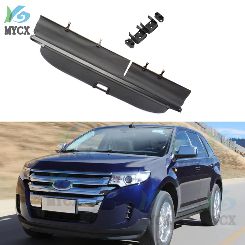 

Rear Cargo Cover For Ford Edge 2009-2010 2011 2012 2013 2014 2015 Electric Switch Tail Door Privacy Trunk Screen Security Shield