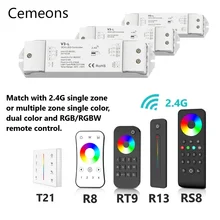 

RF RGB Controller Led 5050 12V 24V 36V 2.4G Remote Control Light 3CH CCT RGB Touch Strobe 4 Pin Led Strip Controller DC12V V3-L