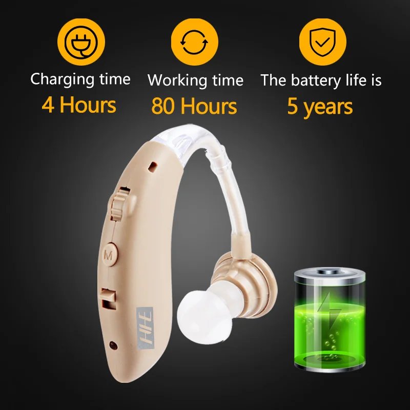 Hearing Aids Sound Amplifier Rechargeable Mini Digital Invisible for Aged hearing aids