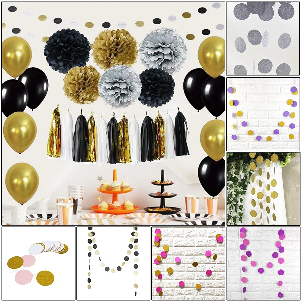 Paper Garlands Hanging Ornament Party Supplies Home Decor Wedding Birthday Hanging Ornament For Home Diy Tools Parts