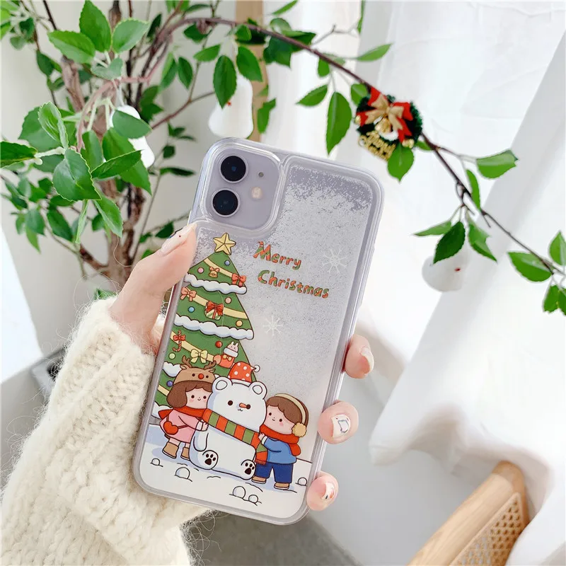 Зыбучий песок Рождественский Снеговик чехол для телефона для iphone 8 7 6 plus XS чехол для телефона для iphone 11 11Pro max Снеговик Мягкий чехол Чехол для телефона s