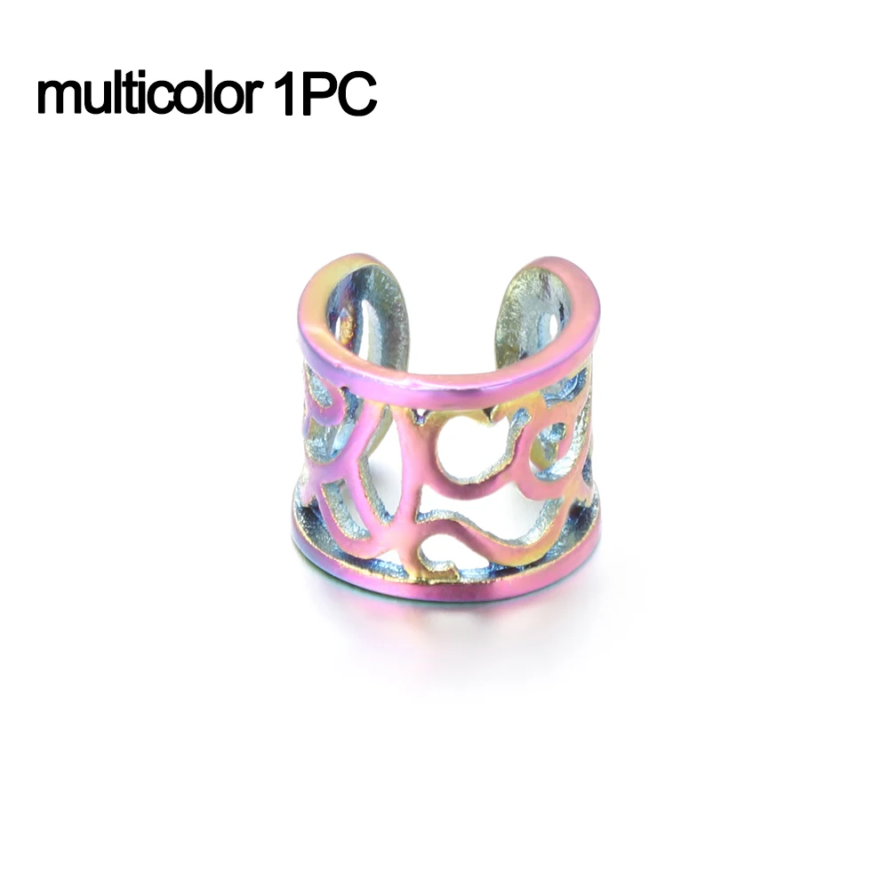 multicolor 1pc 1/3 предмета, модная клипсы в стиле панк унисекс без Кафф Шпилька-Сережка серьги-клипсы вечерние очаровательные подарочные украшения - Окраска металла: multicolor 1pc