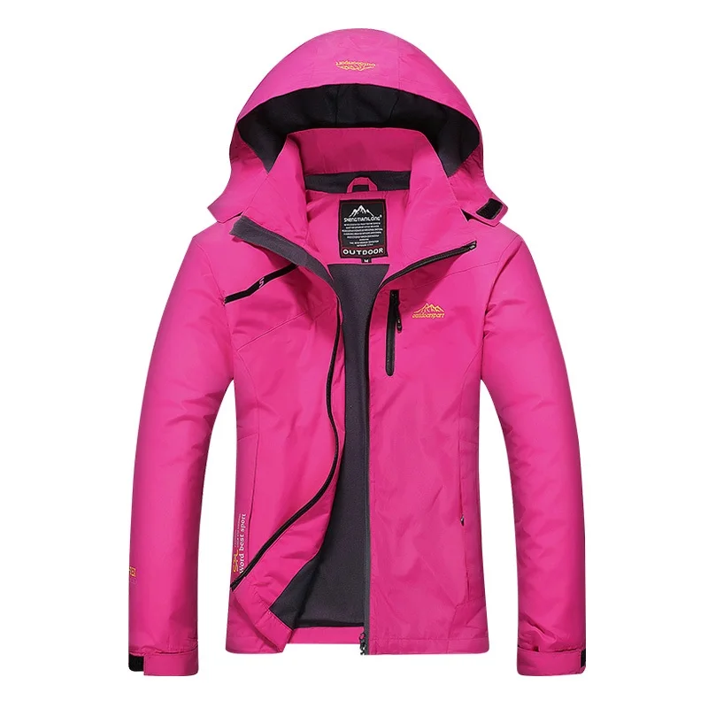 New  2020 Jacket Women Waterproof Windbreaker Hooded Coat Spring Autumn Outdoor Tourism Mountain Raincoa