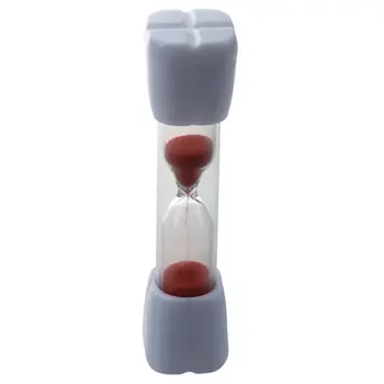 

New Childrens Toothbrush Timer Hourglass Kids Sandglass Smile Sand Egg 3 Minutes 1pcs red