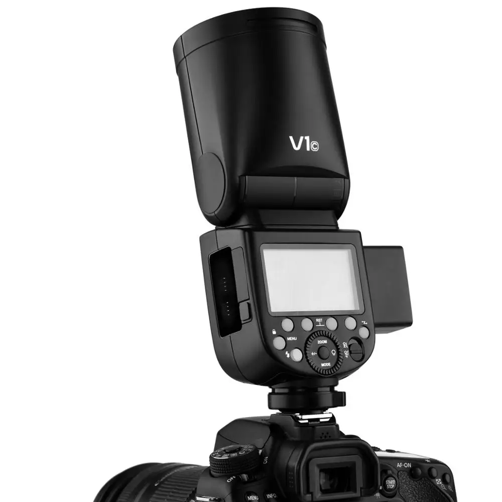 US $299.00 Godox V1 OnCamera Round Flash Speedlight For SONY NIKON CANON Camera R2 TTL Flashlight With AKR1 Xpro Flash Triger