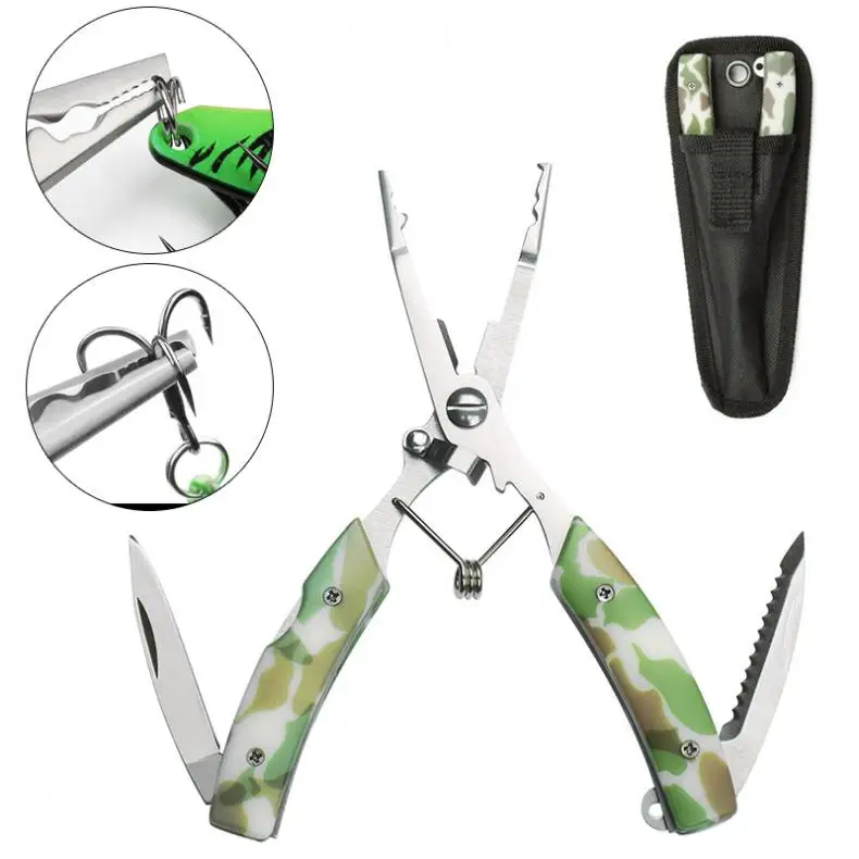 

Multifunction Fish Scissors Stainless Steel Fishing Gripper Lure Pliers Line Cutter Fishing Tools Fishing Gear