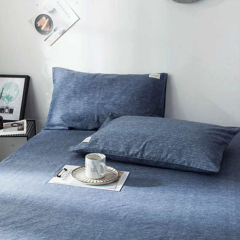 Nordic Style Cotton Pillowcase Pair of Cotton Twill Pillowcase 48x74cm Home