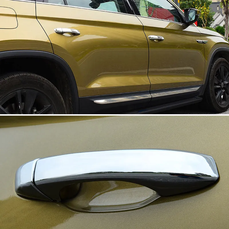 Hivotd для Skoda Kodiaq шкода кодиак ABS Хромированная дверная ручка Крышка отделка