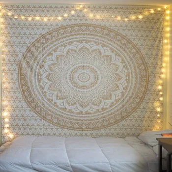 

Mandala bedroom tapestry digital printing beach towel retro ethnic wind beach blanket soft yoga mat outdoor picnic mat 150x150cm