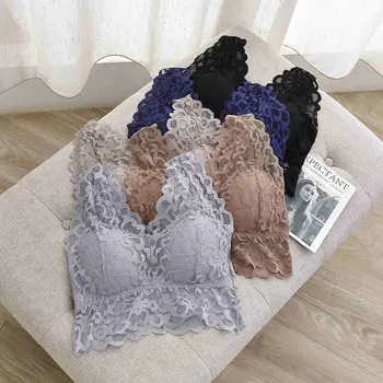 

Women Lace Tank Tops Sleeveless Sexy CamisoleSexy Girls Bralette Crop Top Women Girls Lingeries