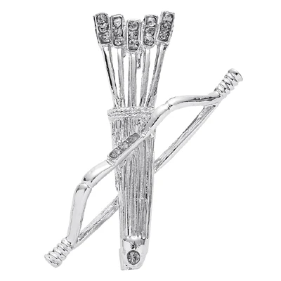 Silver X0364A Винтажная брошь в виде креста шпильки для мужчин значок сплав модные ювелирные изделия глиф змея Крыло ангела Волшебная красная Брошь для женщин аксессуары подарок - Окраска металла: Silver X0364A