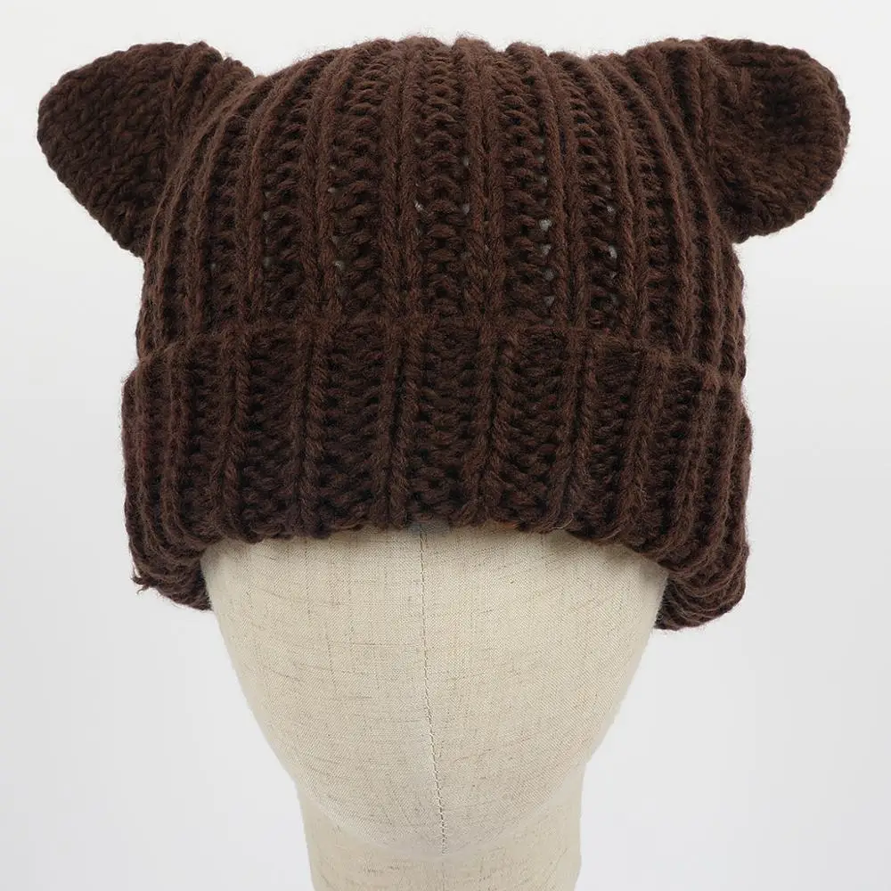 Зимняя вязаная шапка для мужчин Skullies Beanies, Зимние головные уборы для мужчин и женщин Bonnet Femme Hiver, модная маска, Теплая мужская шапочка, шапка s - Цвет: CAMEL