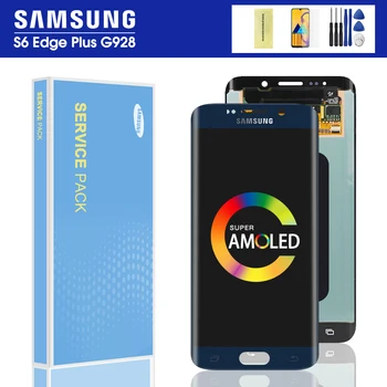 

Original 5.7'' Display For Samsung Galaxy S6 Edge Plus G928 G928F SM-G928FD LCD Touch Screen Digitizer With frame Assembly