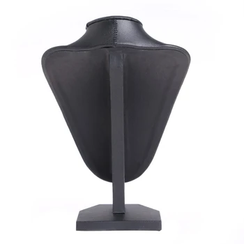 

22*15cm Leather Jewelry Necklace Pendant Neck Model Props Display Stand Holder 40JF