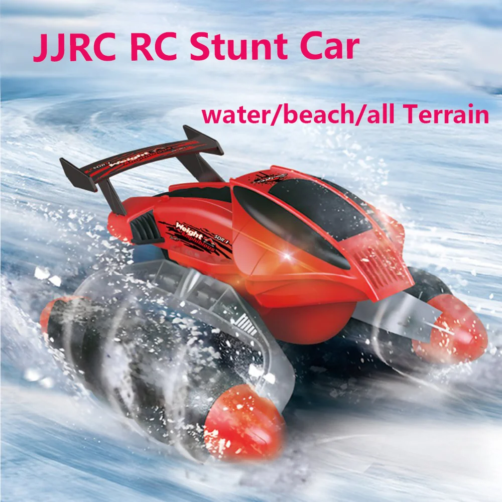 

JJRC Amphibious Remote Control Stunt Car Spiral Pulley All-Round Driving High Speed Waterproof Drift Hovercraft Kids Toys
