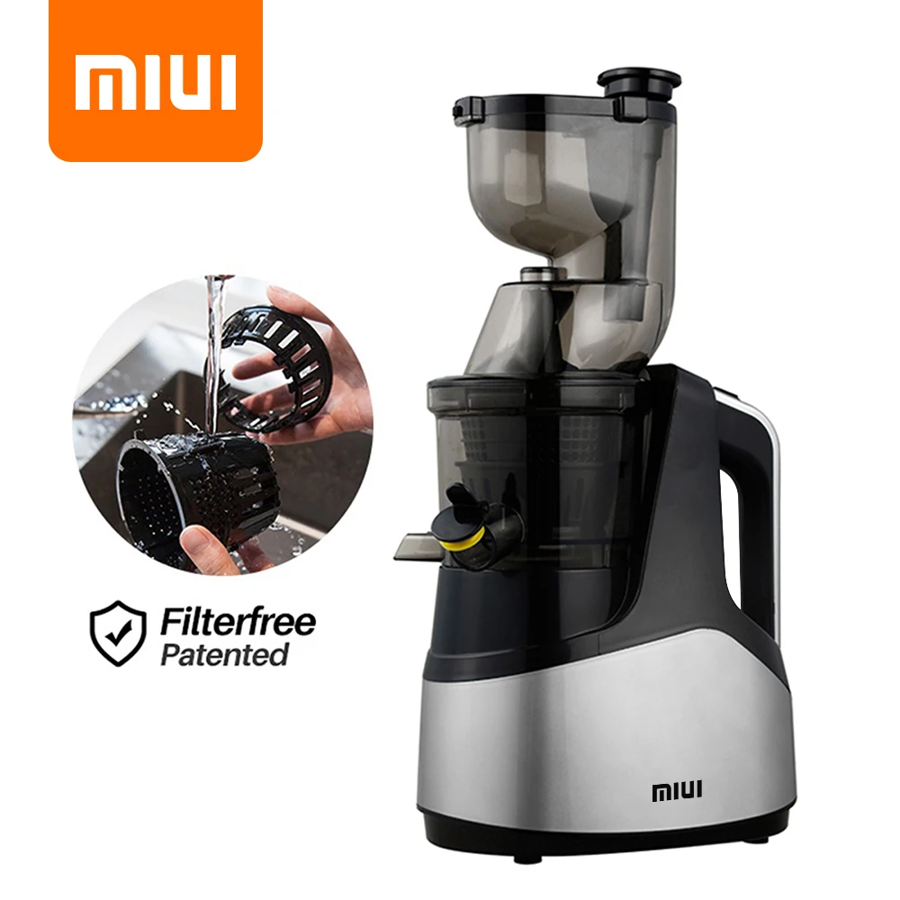 MIUI Slow Juicer 7LV Screw Cold Press Extractor FilterFree Easy Wash
