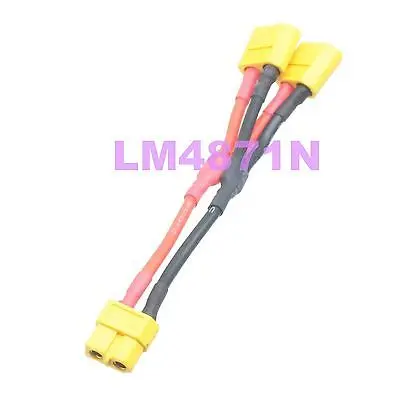 DHL/EMS 20 лотов Turnigy Parallel XT60 параллельный DJI Phantom двойной разъем батареи с проводом 14awg-d2