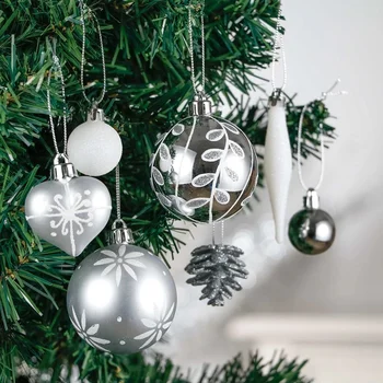 

70-Pack Shatterproof Christmas Ball Ornaments Set Decorative Pendants Reusable Hand-held Gift for Xmas Tree FPing