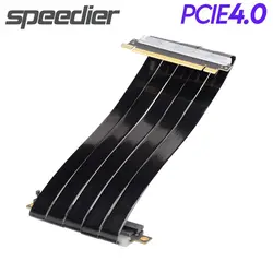 Cable elevador 4,0 PCIE X16 de velocidad completa RTX3060, extensor de tarjeta gráfica Gen4 PCI E, Cable Flexible inverso doble GPU para ITX A4