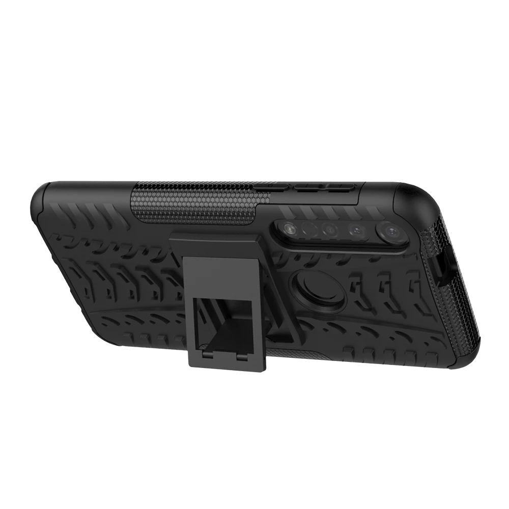 Чехол для Motorola Moto G8 Plus G 8 + ТПУ ПК пластиковый Гибридный сверхпрочный армированный