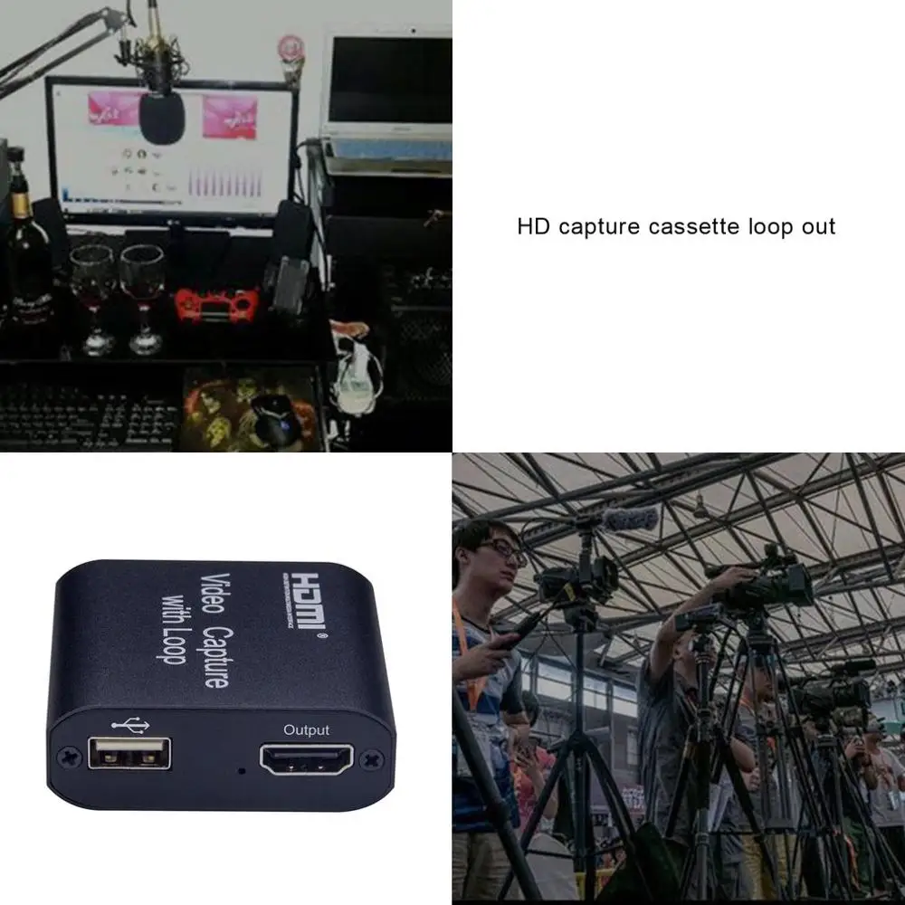 Карта захвата 4K HD HDMI с циклом совместима со всеми операционными системами запись
