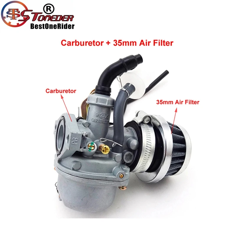 STONEDER PZ19 Карбюратор 35 мм воздушный фильтр для 50cc 70cc 90cc 110cc двигатель китайский ATV Quad Pit Pro Dirt Trail велосипед мотоцикл