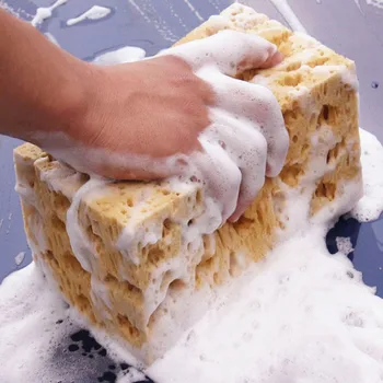 

Absorbent Honeycomb Coral Sponge Macroporous Car Auto Washing Sponge Block Honeycomb Car Cleaning Cloth Yellow Car Cleaner Tools