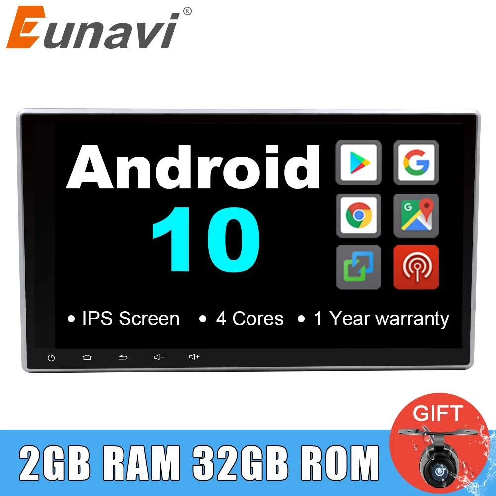 Eunavi 10,1 дюймов 2 Din Универсальный Android 10 автомобильное радио ПК GPS навигация 2din стерео Bluetooth USB головное устройство 1024*600 IPS без DVD Eunavi 10,1 дюймов 2 Din Универсальный Android 10 автомобильное радио ПК GPS навигация 2din стерео Bluetooth USB головное устройство 1024*600 IPS без DVD