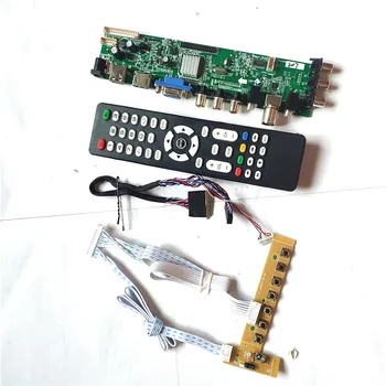 

For BT140GW04 V.2 BT140GW04 V.4 DVB digital panel HDMI VGA USB AV TV 3663 LVDS 40Pin 1366*768 universal LCD Controller board Kit