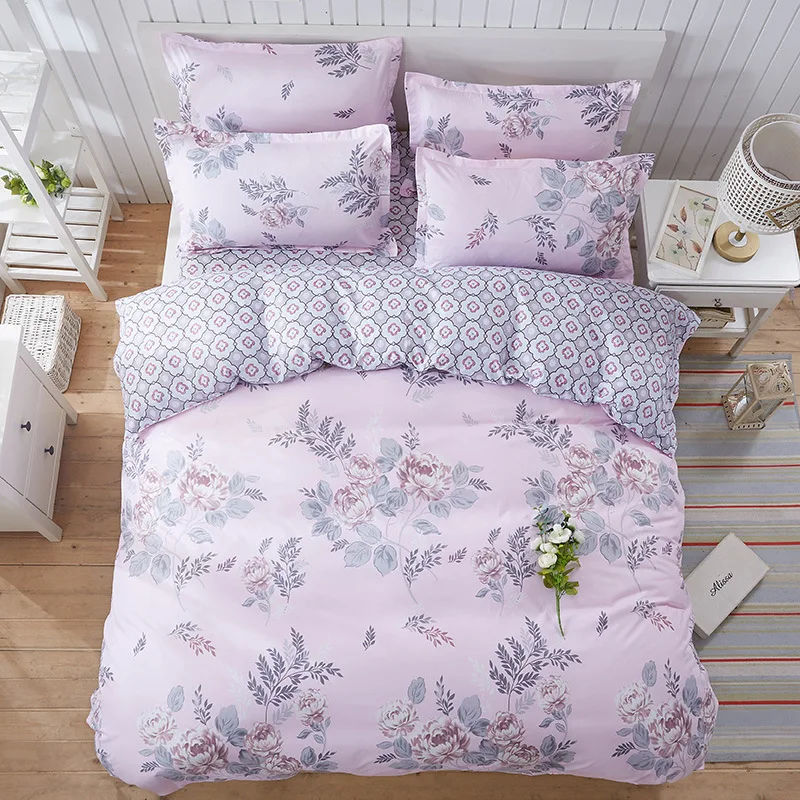 4pcs High Quality King Queen Twin Full Sizes Bedding Sets Comforter Bedding Sets Duvet Cover Bed Sheet Pillowcases for Bedroom