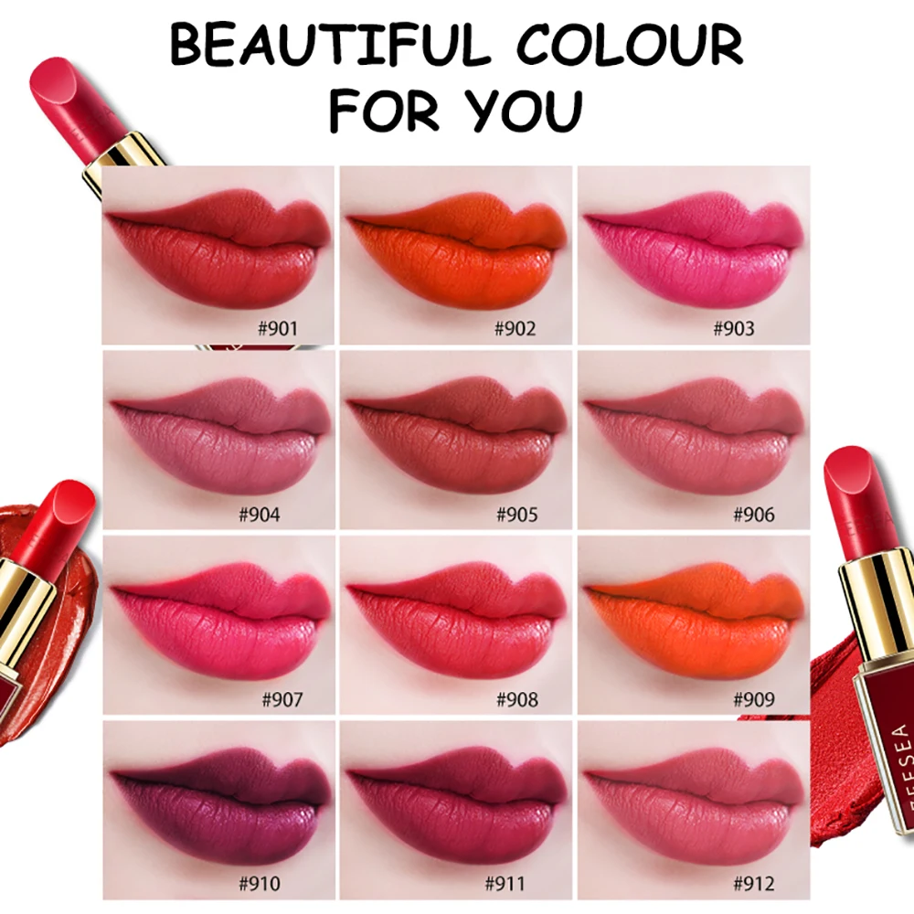 ZEESEA 12 Colors Professional Matt Velvet Lipstick Waterproof Long Lasting Lip Stick Easy To Wear Pigmented Cosmetics Makeup ZEESEA 12 Colors Professional Matt Velvet Lipstick Waterproof Long Lasting Lip Stick Easy To Wear Pigmented Cosmetics Makeup