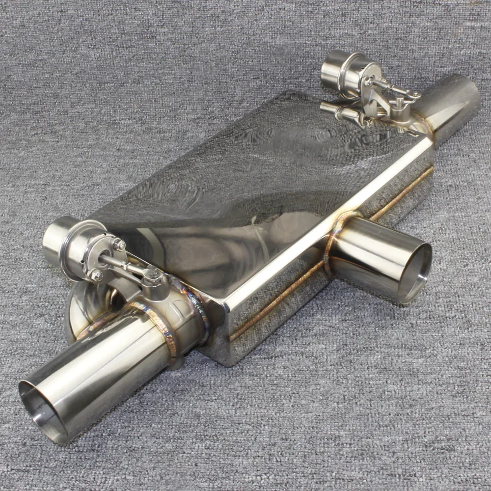 Car modified exhaust pipe welding edge T valve muffler modified sound valve muffler drum controller 51mm63mm70mm76mm