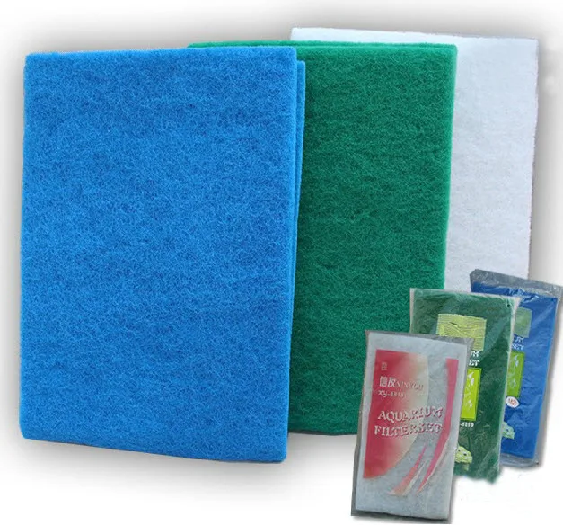 

Aquarium Filter Media Fish Tank Biochemical Filter Cotton Sponge Foam Pads Aquarium Filter Accessories White Blue Green