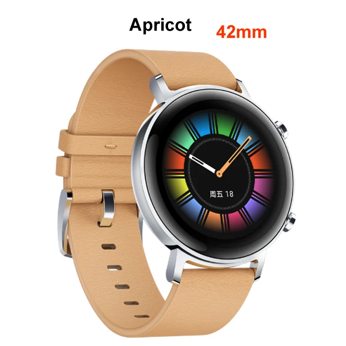 42mm Apricot Huawei Watch GT 2, умные часы, Bluetooth, умные часы, 5,1, 14 дней, время работы от батареи, телефонный звонок, частота сердечных сокращений для Android iOS - Цвет: 42mm Apricot